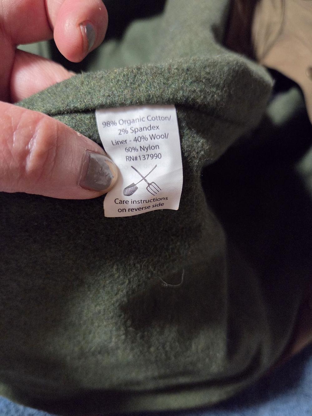 Men's Brown Utility Jacket - Brand: Coalatree By Leatherman Wool Blend - Picture 6 of 6